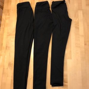 90 degrees black leggings 3 pairs